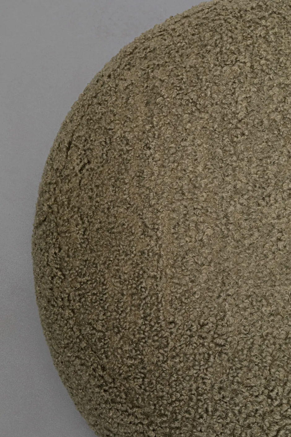Store Hocker Pebble Boucle Olive 81cm Kasten|Banken