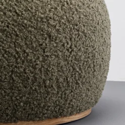 Store Hocker Pebble Boucle Olive 81cm Kasten|Banken