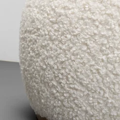 Online Hocker Pebble Boucle White 81cm Kasten|Tuinmeubelen