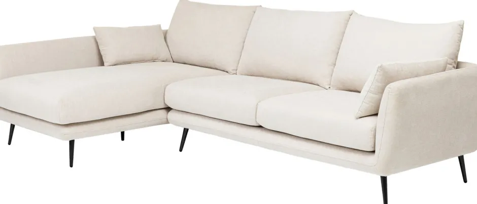 Discount Hoekbank Amalfi Links Creme 275cm Kasten|Banken