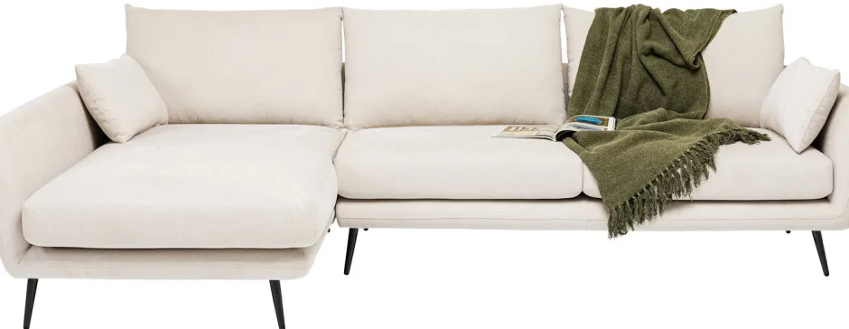 Discount Hoekbank Amalfi Links Creme 275cm Kasten|Banken