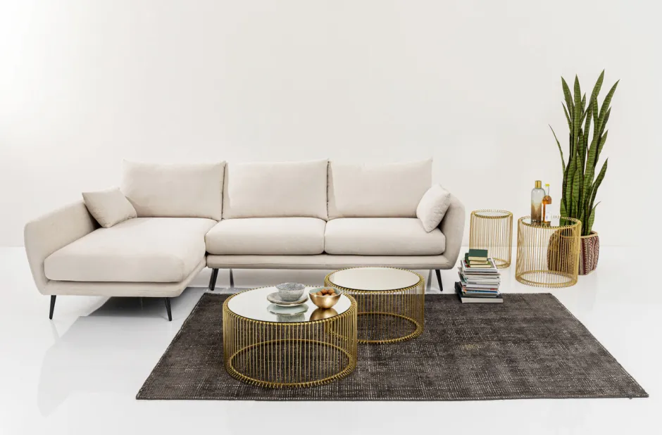 Discount Hoekbank Amalfi Links Creme 275cm Kasten|Banken