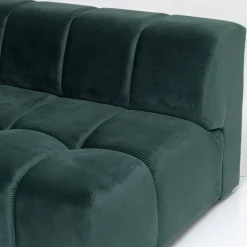 Best Hoekbank Belami Fluweel Donkergroen Links 265cm Kasten|Tuinmeubelen