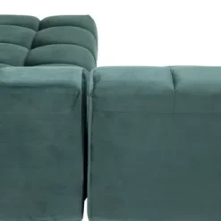 Best Sale Hoekbank Belami Fluweel Donkergroen Rechts 265cm Kasten|Tuinmeubelen