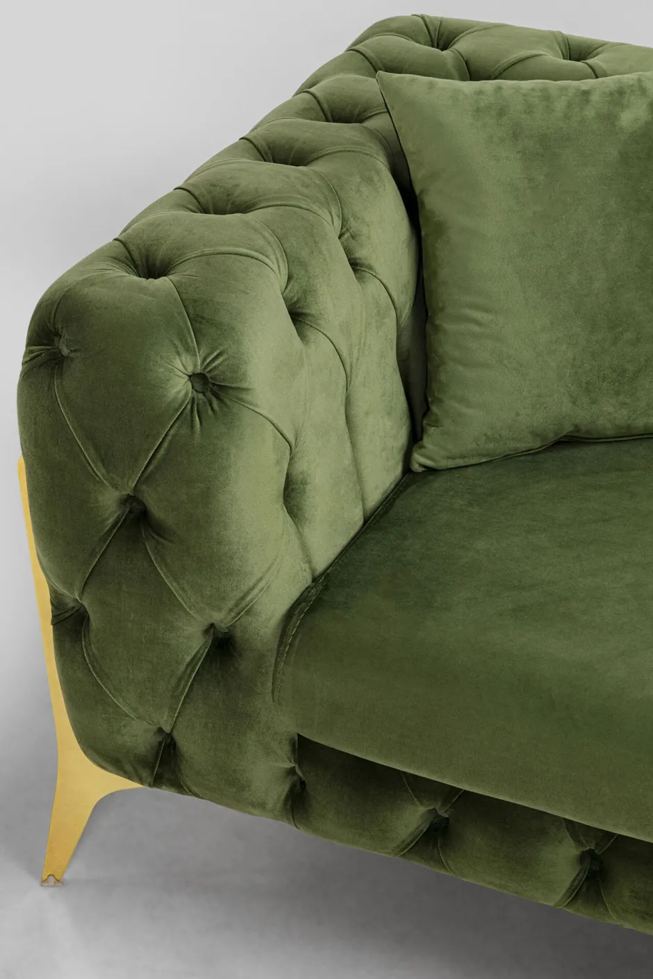 Shop Hoekbank Bellissima Velvet Green Right Kasten|Banken