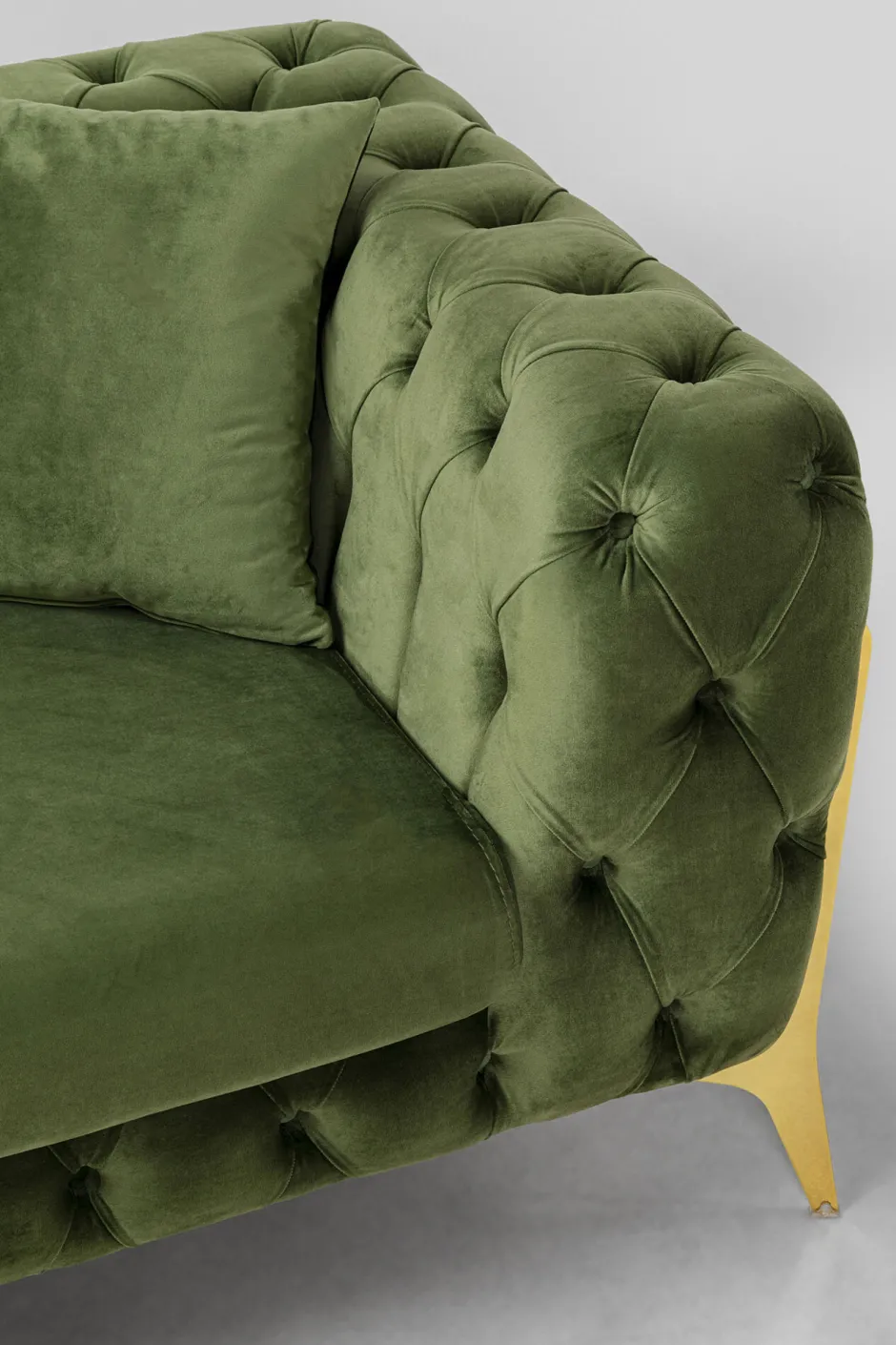 Hot Hoekbank Bellissima Velvet Green Left Kasten|Banken