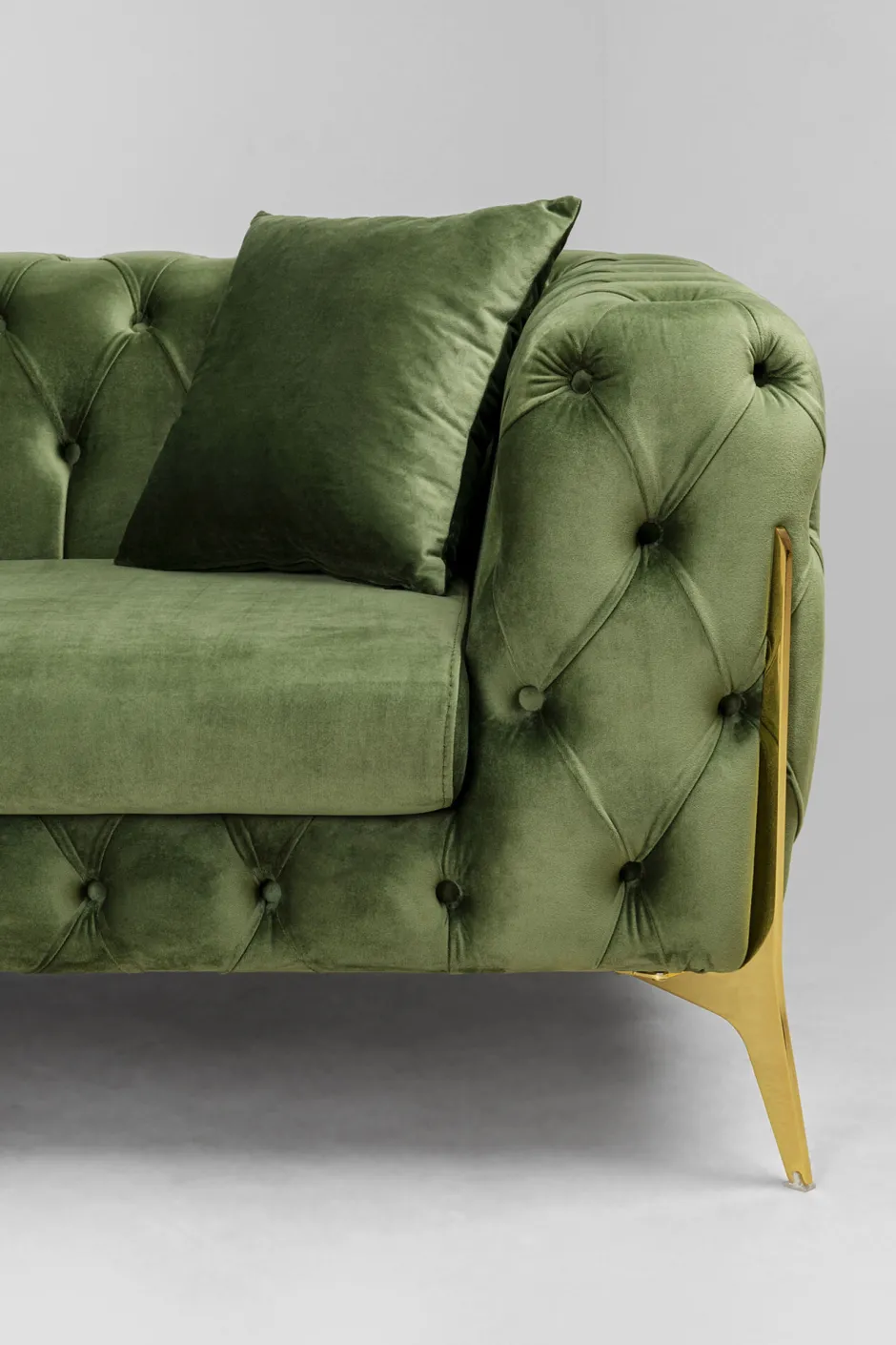 Hot Hoekbank Bellissima Velvet Green Left Kasten|Banken