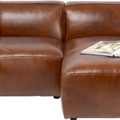 Shop Hoekbank Cubetto Leather Brown Kasten|Tuinmeubelen