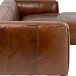 Shop Hoekbank Cubetto Leather Brown Kasten|Tuinmeubelen