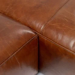 Shop Hoekbank Cubetto Leather Brown Kasten|Tuinmeubelen