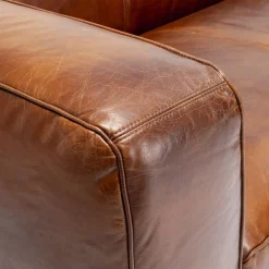 Shop Hoekbank Cubetto Leather Brown Kasten|Tuinmeubelen
