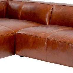 Online Hoekbank Cubetto Leather Brown 170x270cm Kasten|Tuinmeubelen