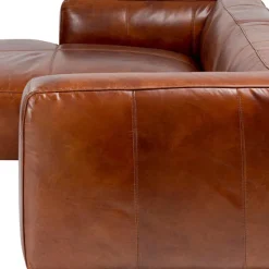 Online Hoekbank Cubetto Leather Brown 170x270cm Kasten|Tuinmeubelen
