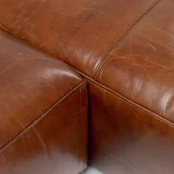 Online Hoekbank Cubetto Leather Brown 170x270cm Kasten|Tuinmeubelen