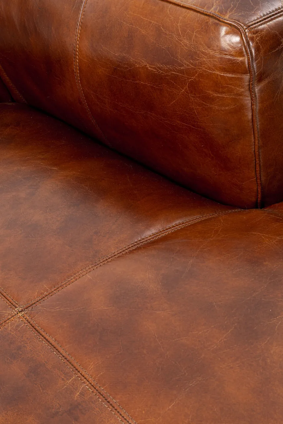 Online Hoekbank Cubetto Leather Brown 170x270cm Kasten|Tuinmeubelen