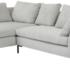 Shop Hoekbank Gianni Cord Grijs Links Kasten|Banken