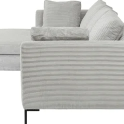 Shop Hoekbank Gianni Cord Grijs Links Kasten|Banken
