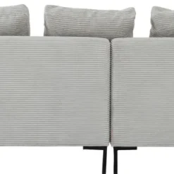Shop Hoekbank Gianni Cord Grijs Links Kasten|Banken