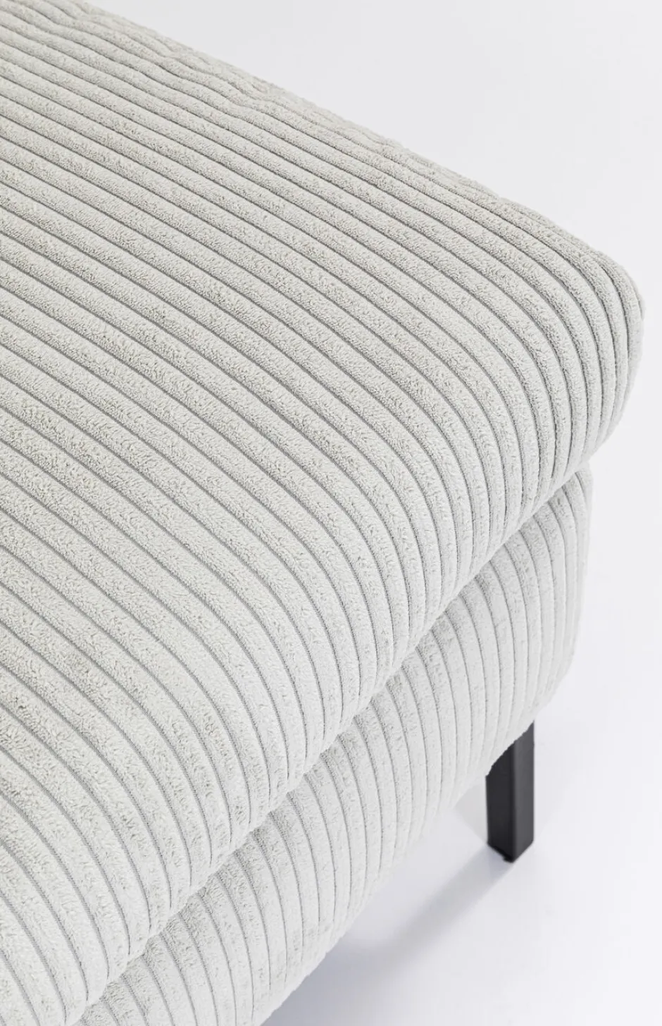 Fashion Hoekbank Gianni Cord Grijs Rechts Kasten|Banken