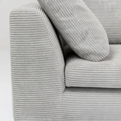 Fashion Hoekbank Gianni Cord Grijs Rechts Kasten|Banken