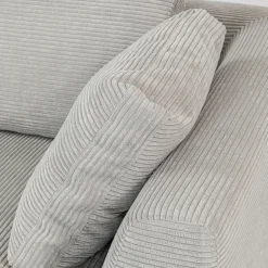 Fashion Hoekbank Gianni Cord Grijs Rechts Kasten|Banken