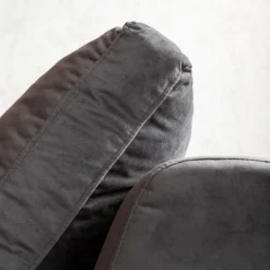 Best Hoekbank Gianni Fluweel Grijs Rechts Zwart Kasten