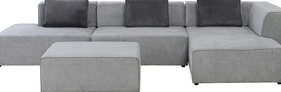Flash Sale Hoekbank Infinity Atlanta Grijs 357cm Kasten|Tuinmeubelen