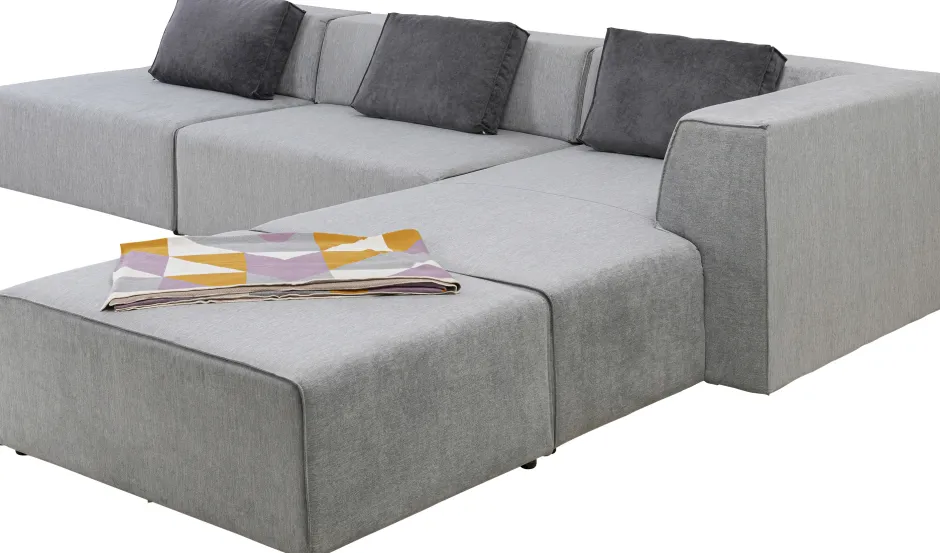 Flash Sale Hoekbank Infinity Atlanta Grijs 357cm Kasten|Tuinmeubelen