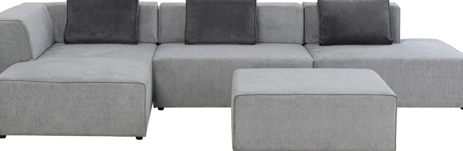 Best Sale Hoekbank Infinity Atlanta Grey Left Kasten|Tuinmeubelen