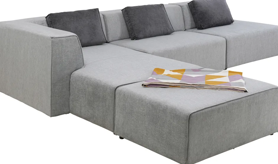 Best Sale Hoekbank Infinity Atlanta Grey Left Kasten|Tuinmeubelen