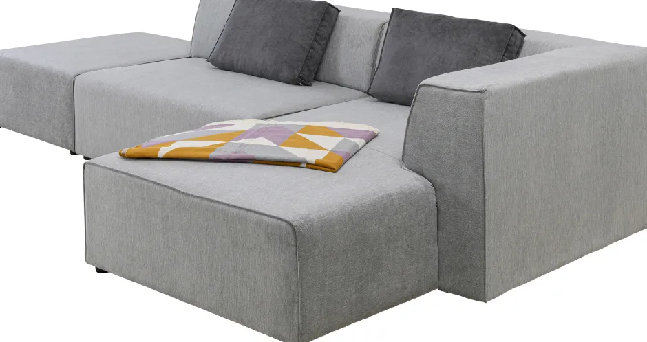 Discount Hoekbank Infinity Ottomane Grijs Rechts Kasten|Tuinmeubelen