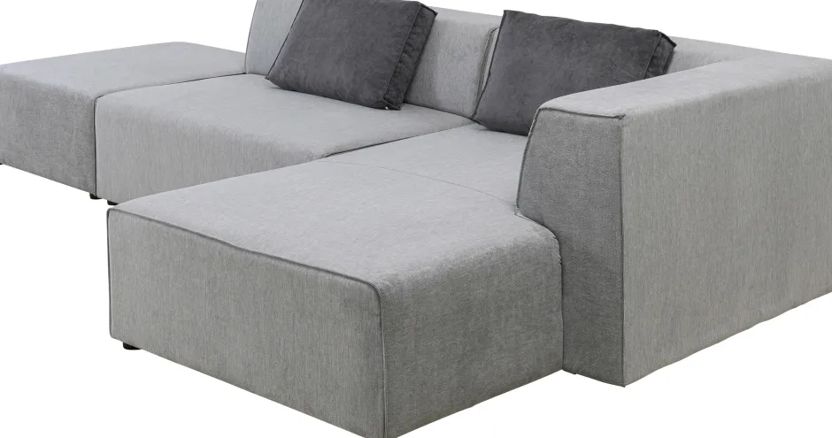 Discount Hoekbank Infinity Ottomane Grijs Rechts Kasten|Tuinmeubelen