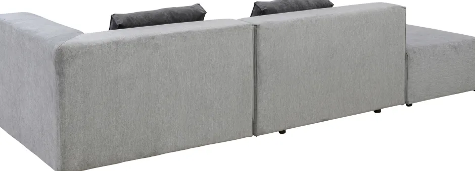 Discount Hoekbank Infinity Ottomane Grijs Rechts Kasten|Tuinmeubelen