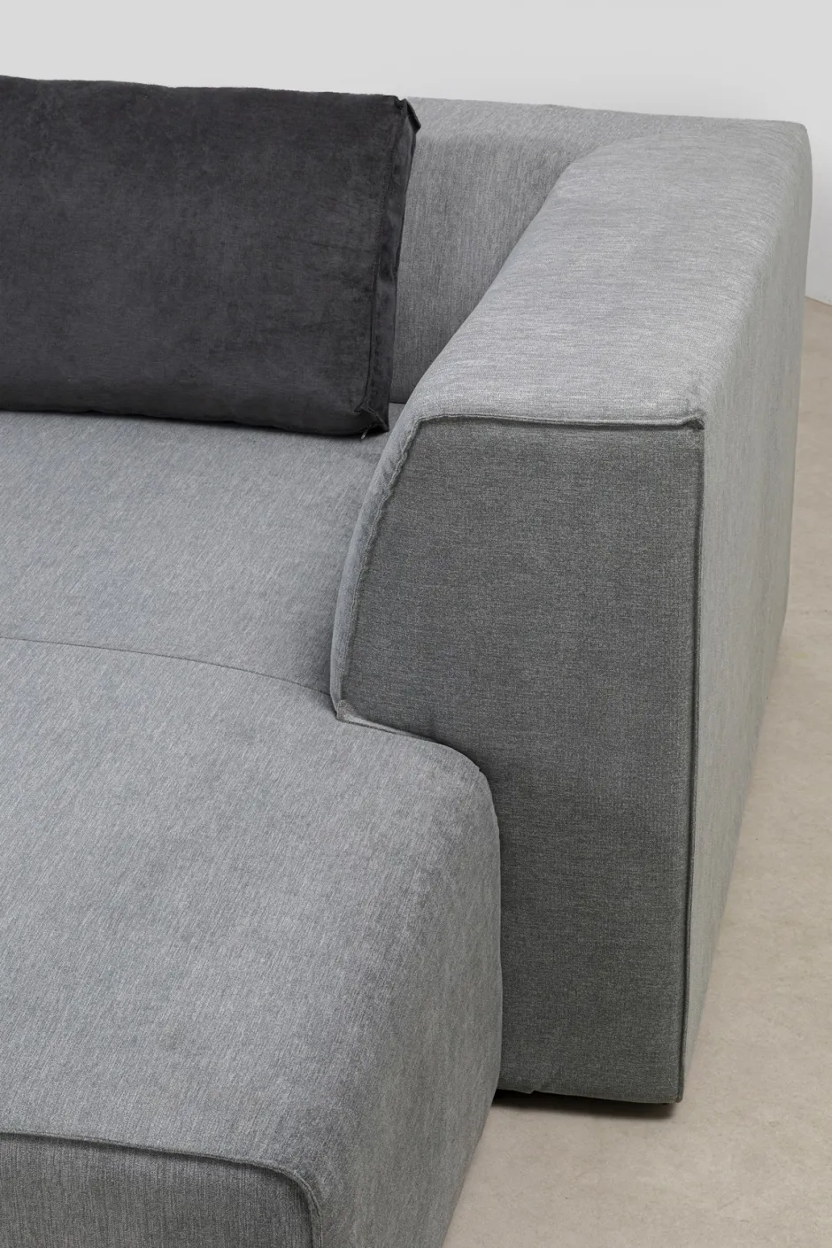 Discount Hoekbank Infinity Ottomane Grijs Rechts Kasten|Tuinmeubelen