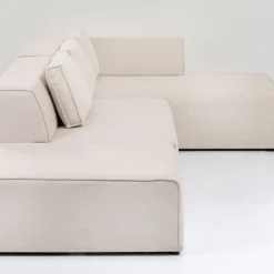 Online Hoekbank Infinity Ottomane Crème Rechts Kasten|Tuinmeubelen