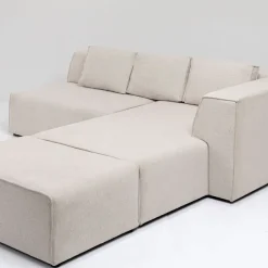Online Hoekbank Infinity Ottomane Crème Rechts Kasten|Tuinmeubelen