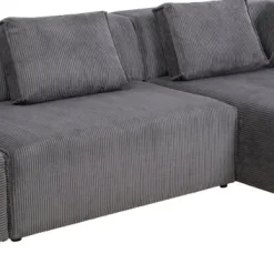 Best Sale Hoekbank Infinity Ottomane Cord Grey Right Kasten|Tuinmeubelen