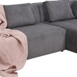 Best Sale Hoekbank Infinity Ottomane Cord Grey Right Kasten|Tuinmeubelen