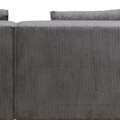 Best Sale Hoekbank Infinity Ottomane Cord Grey Right Kasten|Tuinmeubelen