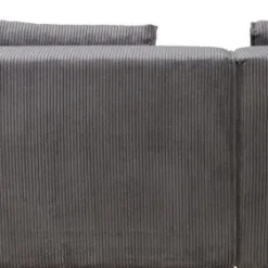 Online Hoekbank Infinity Ottomane Cord Grey Left Kasten|Tuinmeubelen