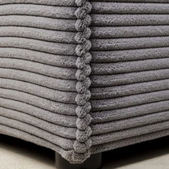 Online Hoekbank Infinity Ottomane Cord Grey Left Kasten|Tuinmeubelen