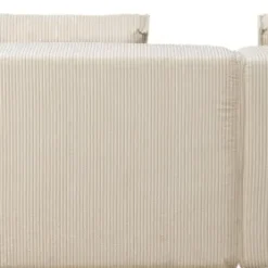 Flash Sale Hoekbank Infinity Ottomane Cord Cream Left Kasten|Tuinmeubelen
