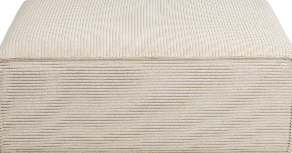 Flash Sale Hoekbank Infinity Ottomane Cord Cream Left Kasten|Tuinmeubelen