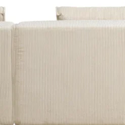 Hot Hoekbank Infinity Ottomane Cord Cream Right Kasten|Tuinmeubelen