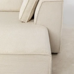 Hot Hoekbank Infinity Ottomane Cord Cream Right Kasten|Tuinmeubelen