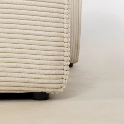 Hot Hoekbank Infinity Ottomane Cord Cream Right Kasten|Tuinmeubelen