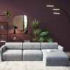 Best Hoekbank Lucca Grey Right 255cm Kasten|Tuinmeubelen