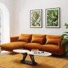 Flash Sale Hoekbank Monza Left Velvet Curry 296cm Kasten|Tuinmeubelen