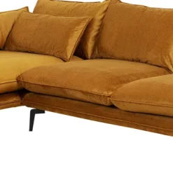 Flash Sale Hoekbank Monza Left Velvet Curry 296cm Kasten|Tuinmeubelen