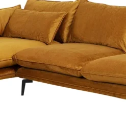 Flash Sale Hoekbank Monza Left Velvet Curry 296cm Kasten|Tuinmeubelen